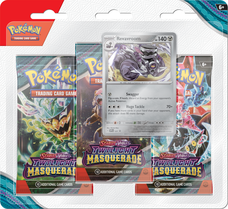 *Pre-Order* Pokémon SV6 Scarlet & Violet Twilight Masquerade 3-Pack Blister *Releases Friday, May 24th 2024*