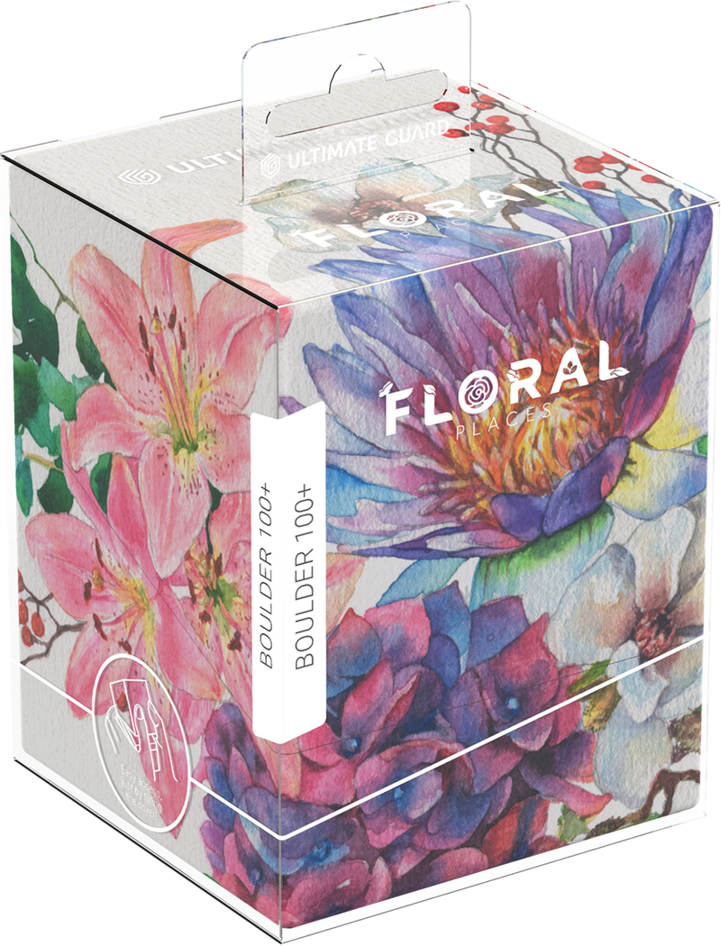 Ultimate Guard Deck Box Boulder 100+ Floral Places - Lotus Bloom