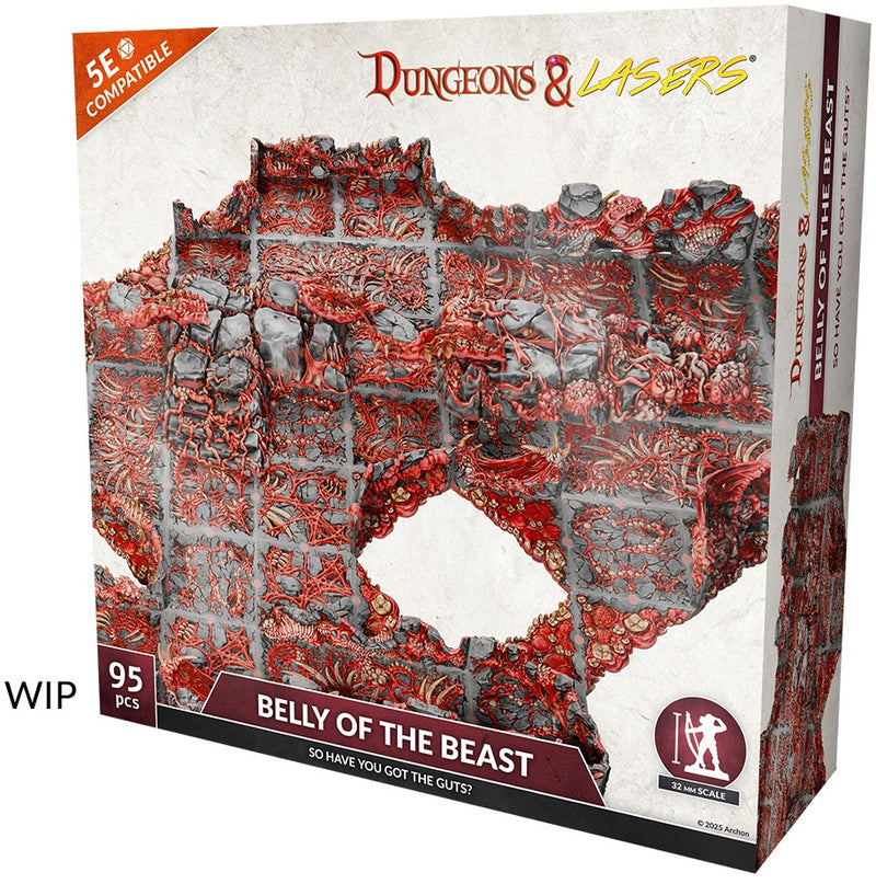 Dungeons & Lasers Belly of the Beast Half-Walls