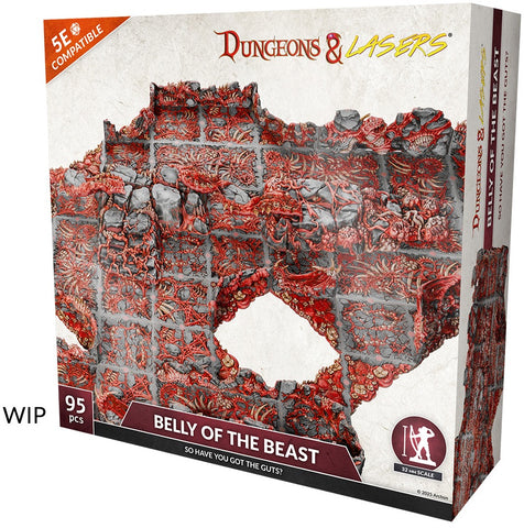 Dungeons & Lasers Belly of the Beast Half-Walls