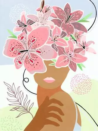 CreART Canvas Art Paint Kit - Flowers on my Mind