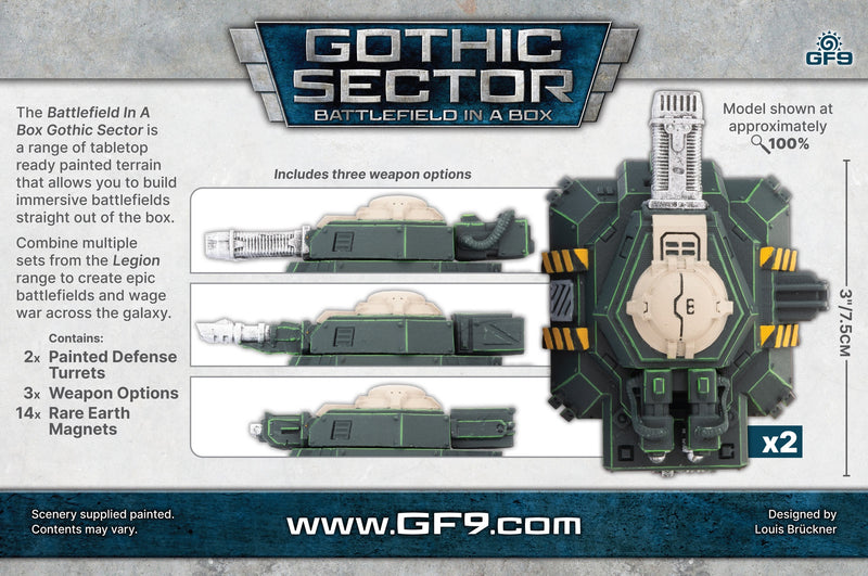 Battlefield in a Box Gothic Sector Legion Defense Turrets