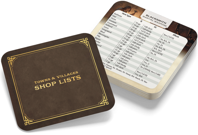 RPG Worlds At A Glance Cardshop Cards