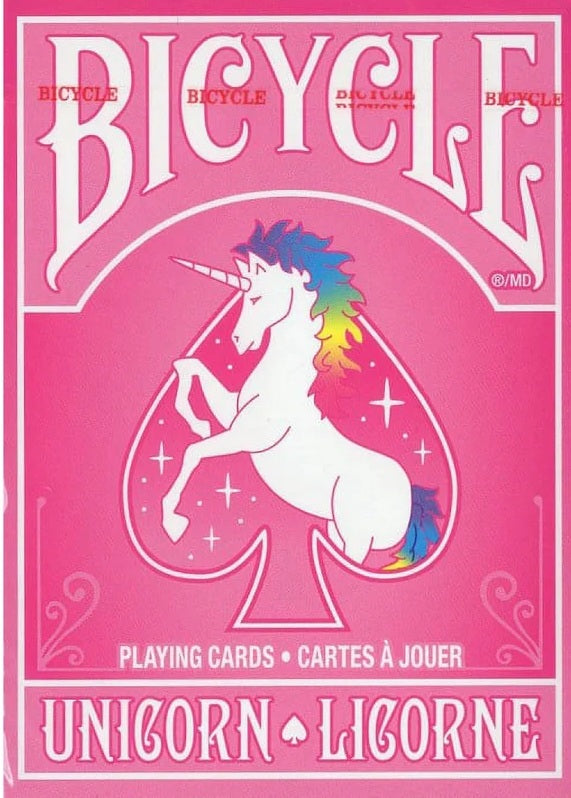 Playing Cards Bicycle - Unicorn Pink