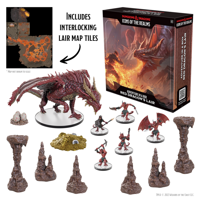 DDM Icons of the Realms Adventure in a Box Red Dragon's Lair