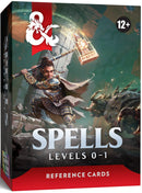 Dungeons and Dragons 5th Edition 2024 Reference Cards Spells (Level 0-1)
