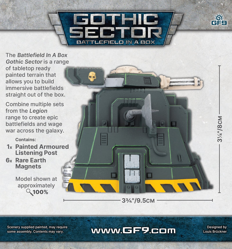 Battlefield in a Box Gothic Sector Legion Armoured Listening Post