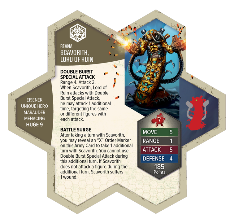 Heroscape Scavorith, Lord Of Ruin Army Expansion
