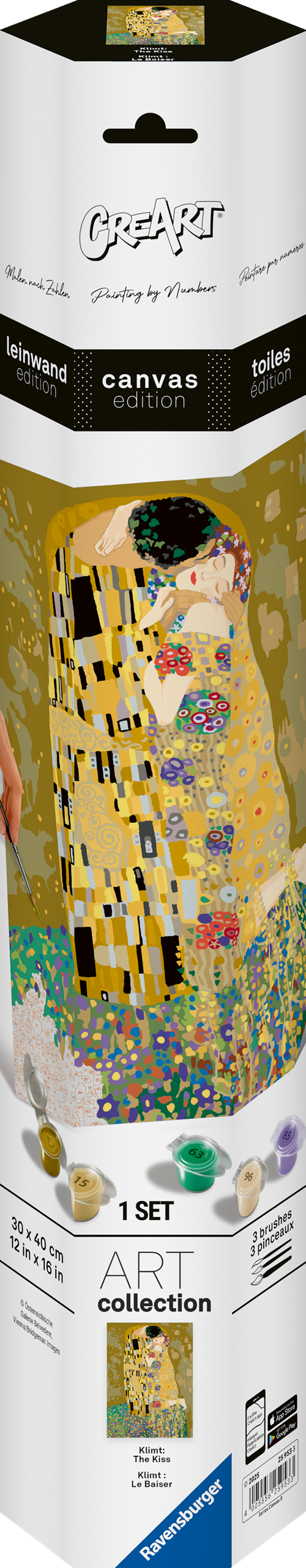 CreART Canvas Art - Klimt's "The Kiss"