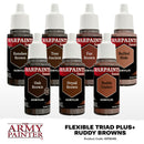 Army Painter Warpaints Fanatic Flexible Triad Plus+ Ruddy Browns