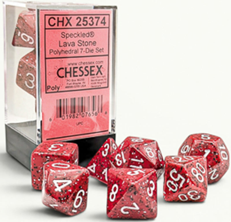 Chessex Poly Speckled Lava Stone