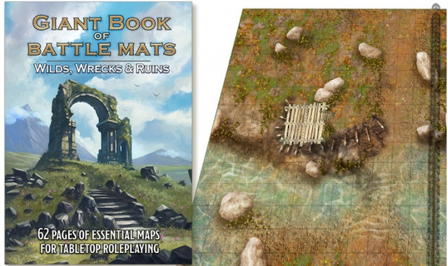 RPG Giant Book Of Battle Mats: Wilds Wrecks & Ruins