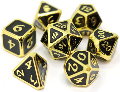 Die Hard Dice Set - Mythica Gold Onyx