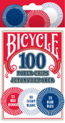 Poker Chip Set Bicycle Plastic 100 Pack