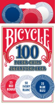 Poker Chip Set Bicycle Plastic 100 Pack