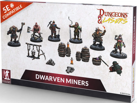 Dungeons & Lasers Caves Series Dwarven Miners Set