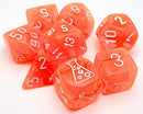 Chessex Poly Translucent Neon Orange/White (Lab Release)