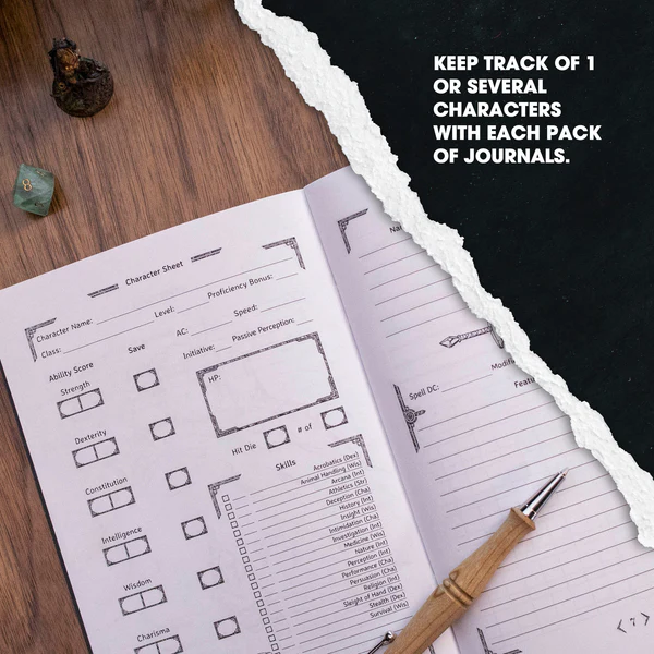 Dungeon Notes Hero's journals 3 Pack Red
