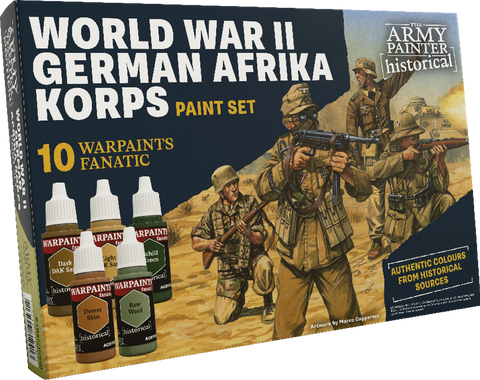 Army Painter Fanatic Historical: WWII German Afrika Corps Paint Set