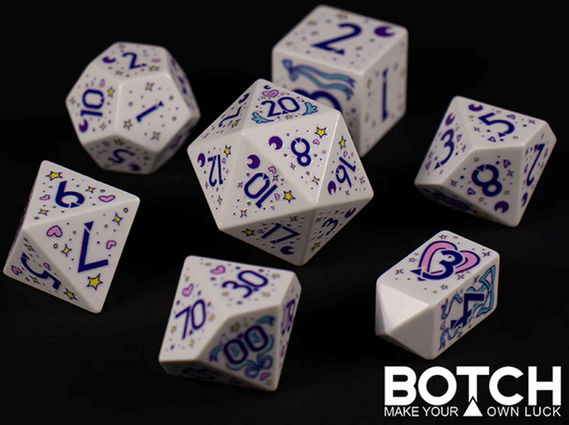 Botch Dice 7-Die RPG Set - Magic Princess