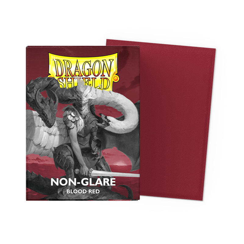 Dragon Shield Sleeves: Matte Blood Red Non-Glare