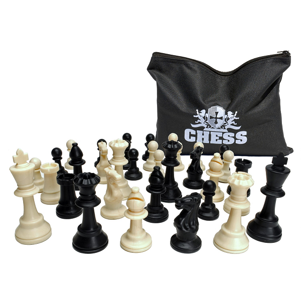 Chessmen Plastic 3-3/4" King in Bag WE04-1237