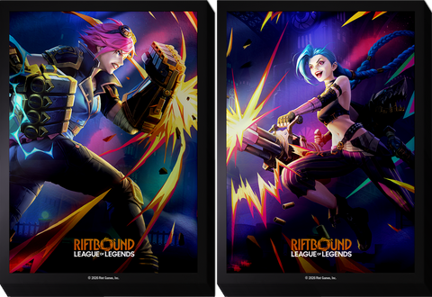 Riftbound Art Sleeves Vi and Jinx (100)