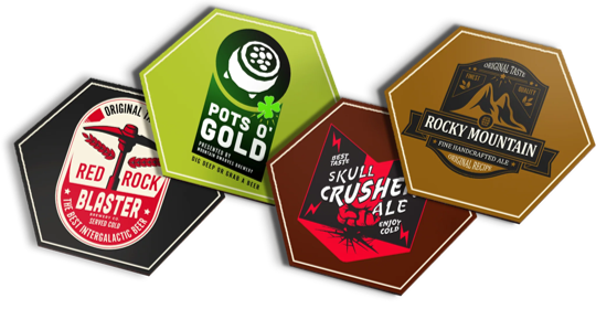 Deep Rock Galactic Beer Coasters Set