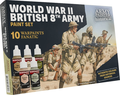 Army Painter Fanatic Historical: WWII British 8th Army Paint Set