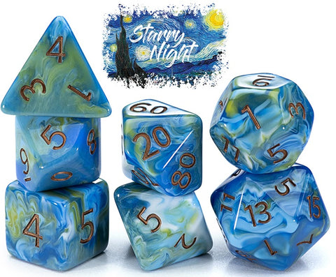 GKG Poly Dice Van Gogh: Starry Night