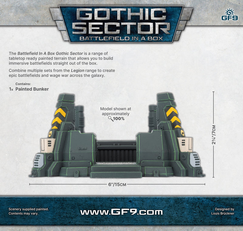 Battlefield in a Box Gothic Sector Legion Bunker