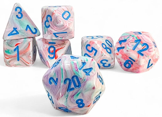 Chessex Poly Mega-Hedral Festive Pop Art/Blue