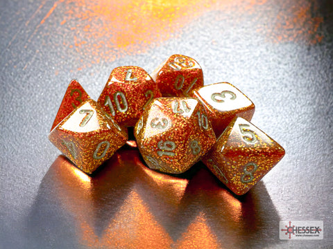Chessex Poly Mini Glitter Gold/Silver