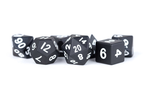 Fanroll Dice Black 16mm Metal Set