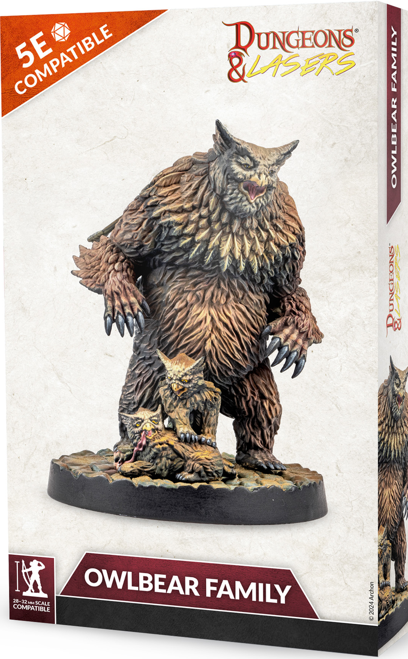 Dungeons & Lasers Owlbear Family