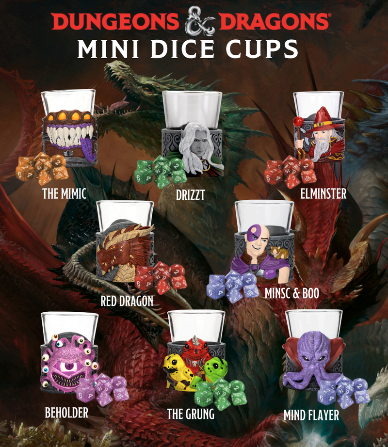 Dungeons and Dragons Mini Dice Cups