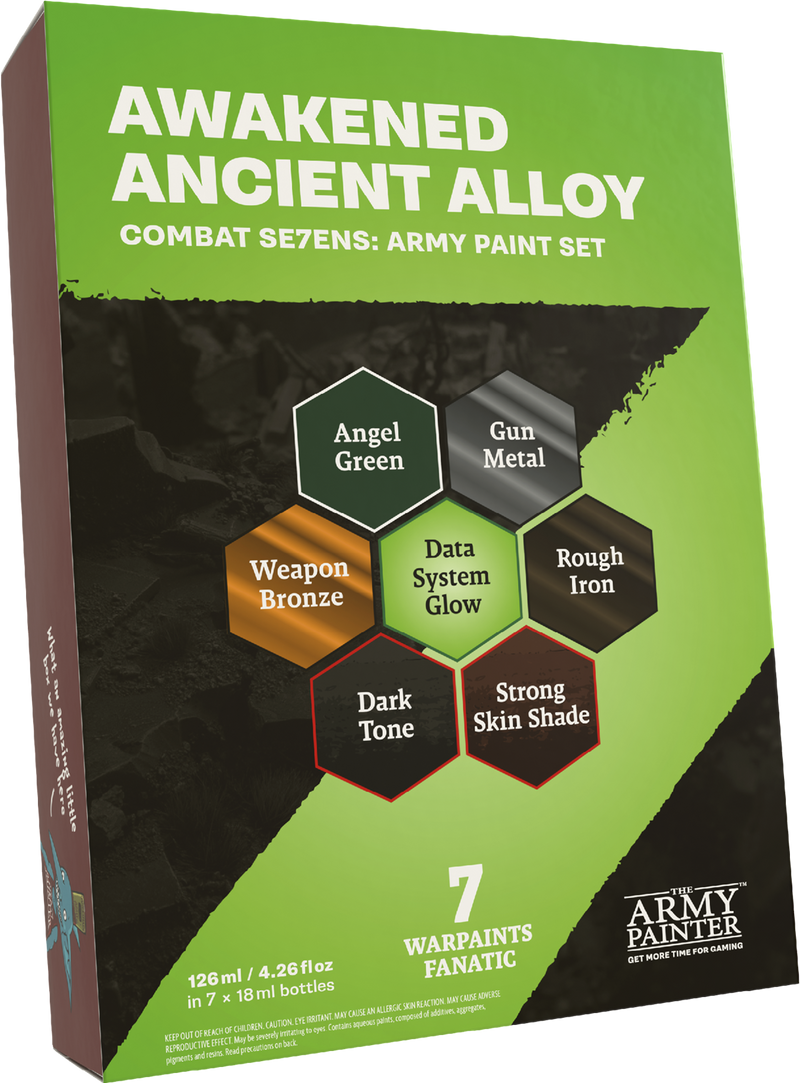 Army Painter Warpaints Fanatic Combat Se7ens: Awakened Ancient Alloy Paint Set