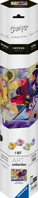 CreART Canvas Art - Kandinisky "Yellow, Red, Blue"