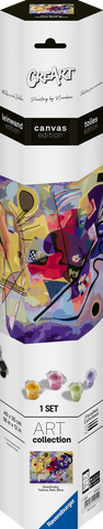 CreART Canvas Art - Kandinisky "Yellow, Red, Blue"