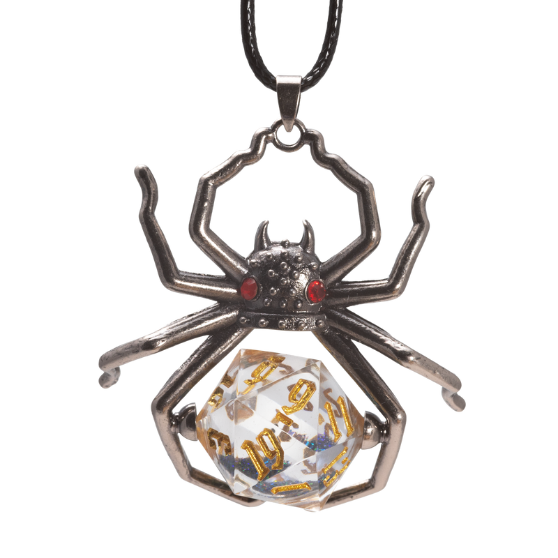 Sirius Dice Black Widow D20 Necklace