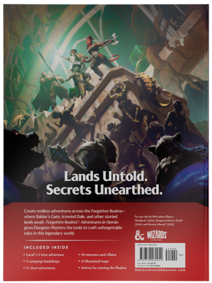 Dungeons and Dragons 5th Edition 2024 Adventures in Faerun