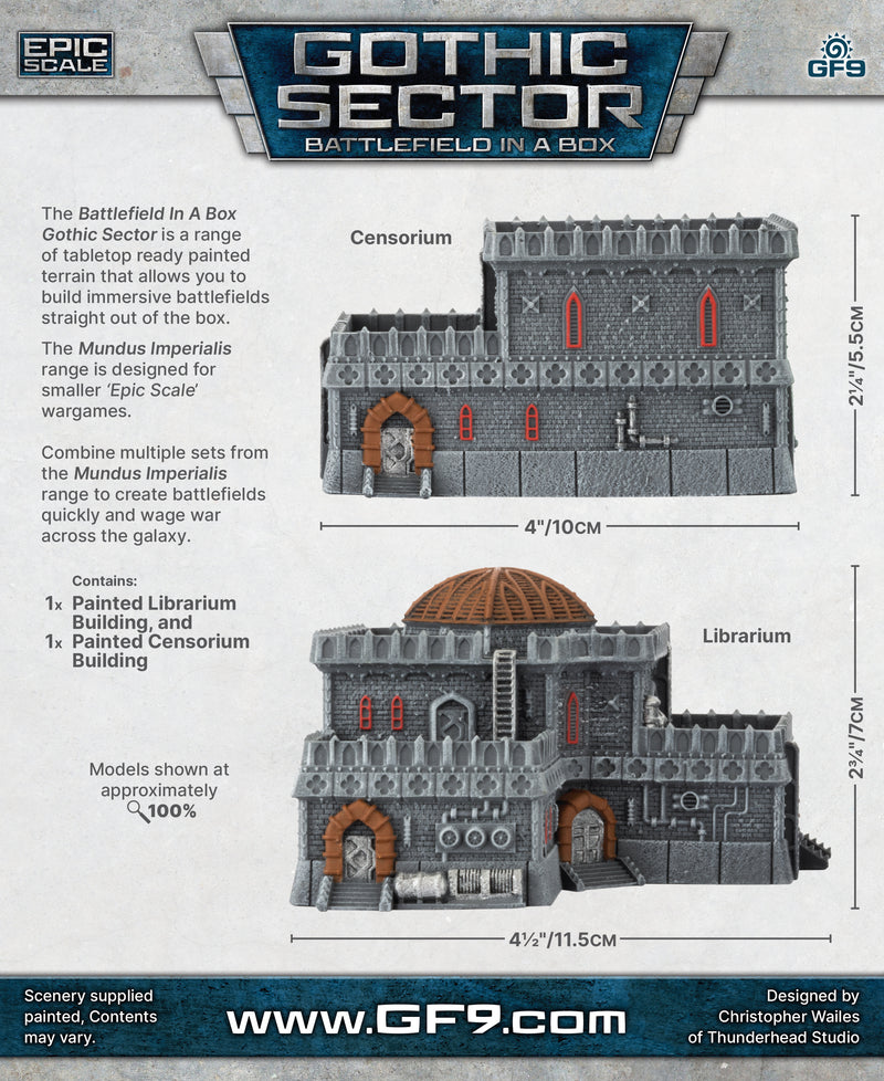 Battlefield in a Box Mundus Imperialis Librarium & Censorium