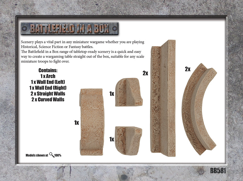 Battlefield in a Box Galactic Warzone Desert Walls