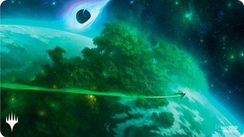UP Playmat MTG - Edge Of Eternities - Mythic Land Green