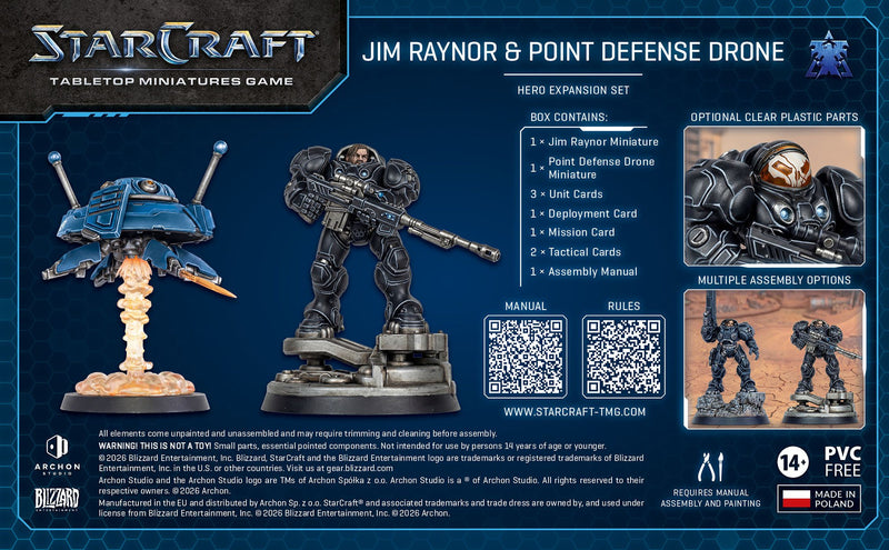Starcraft Terran Jim Raynor and Point Defense Drone