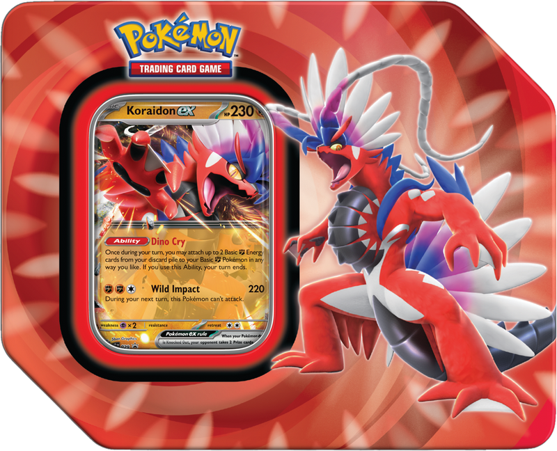 Pokémon Paldea Legends Tin Koraidon ex