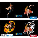 One Piece Heat Change Luffy & Ace Mug