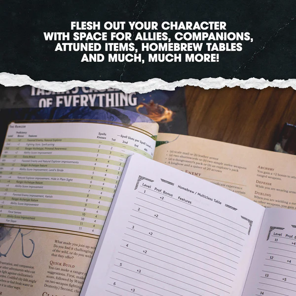 Dungeon Notes Hero's journals 3 Pack Blue