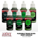 Army Painter Warpaints Fanatic Flexible Triad Plus+ Deep Greens