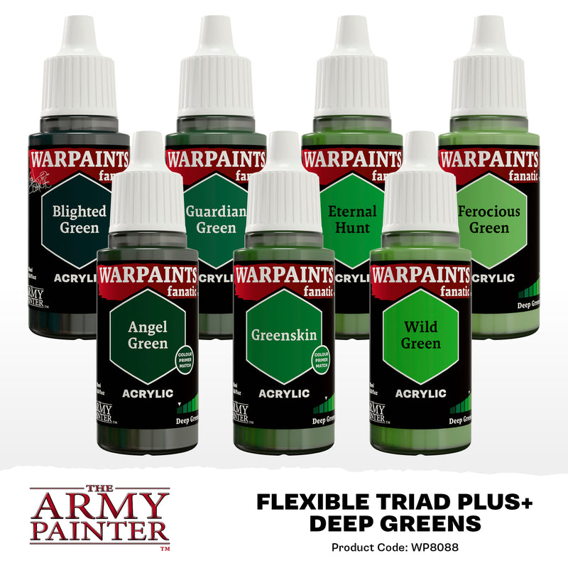 Army Painter Warpaints Fanatic Flexible Triad Plus+ Deep Greens
